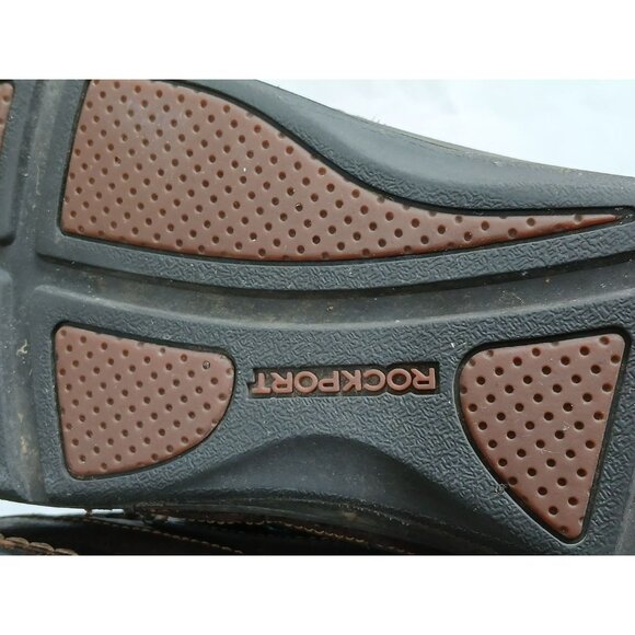 Rockport Men's Boat Deck Shoes Brown Leather Upper Rubber Soles Size 13 - Picture 6 of 16